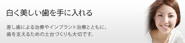 白く美しい歯を手に入れる